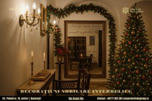 Decoratiuni de Craciun în stil interbelic la Eko Group Vila: o eleganță nobiliară care evocă Crăciunul anilor ’30